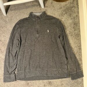 Polo by Ralph Lauren Men's Charcoal Half-Zip Sweater